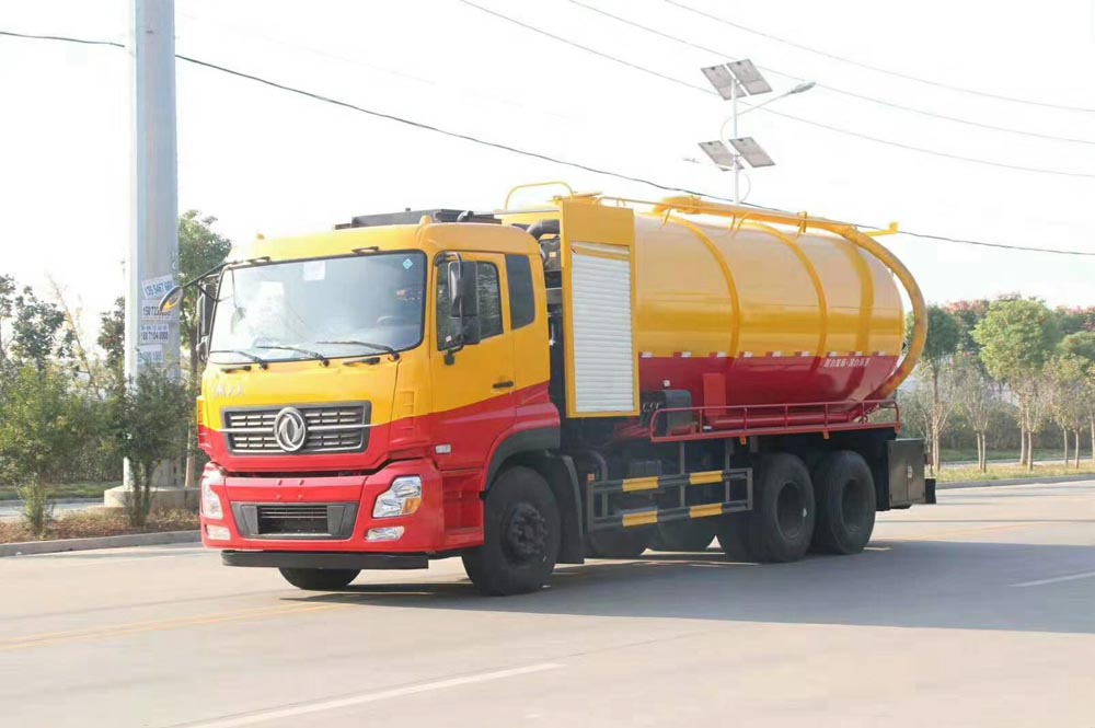 東風(fēng)天龍后八輪國(guó)六清洗吸污車(chē)帶副發(fā)動(dòng)機(jī)圖片2